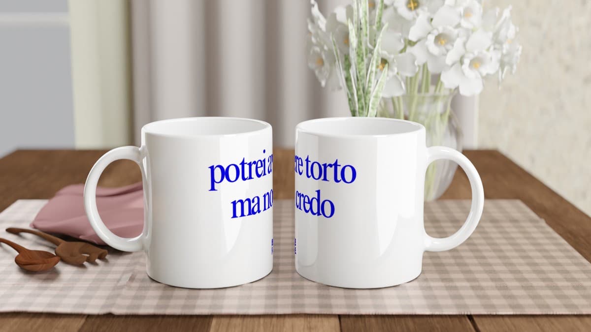 POTREI AVERE TORTO MA NON CREDO